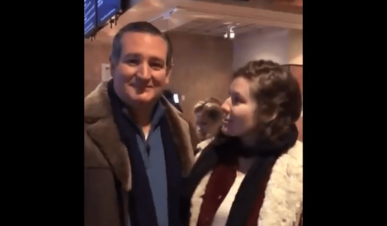 Ted Cruz Had a Weird Run-In With a Socialist Woman, but Handled It Like a Champ