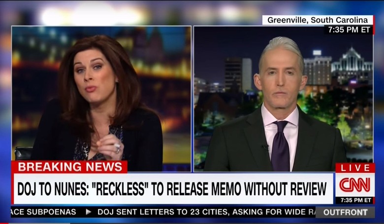 Trey Gowdy Fires Back Over the Smarmy Justice Memo Warning the House Not to Be Reckless