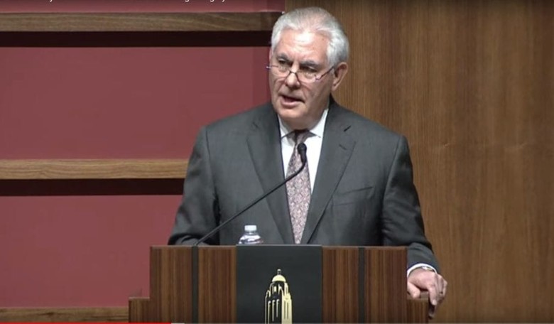 SecState Tillerson Announces U.S. Policy in Syria