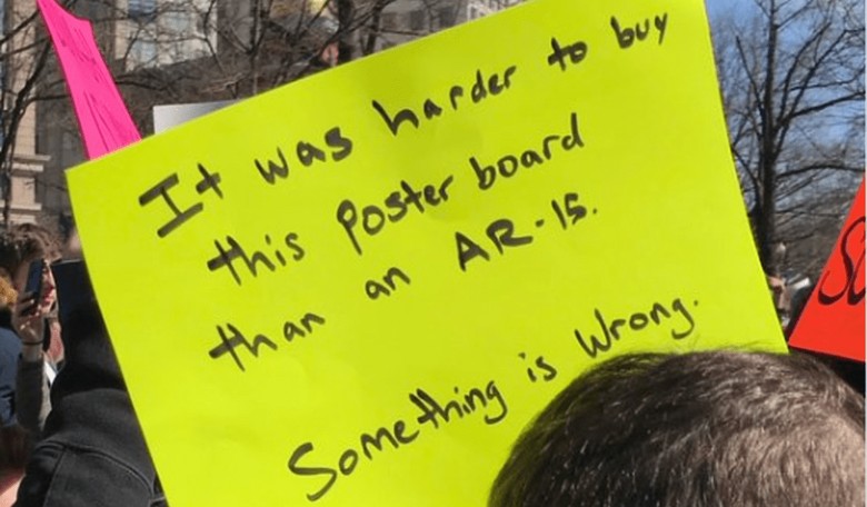 Here are Some of the Dumbest Signs Seen at the #MarchforOurLives
