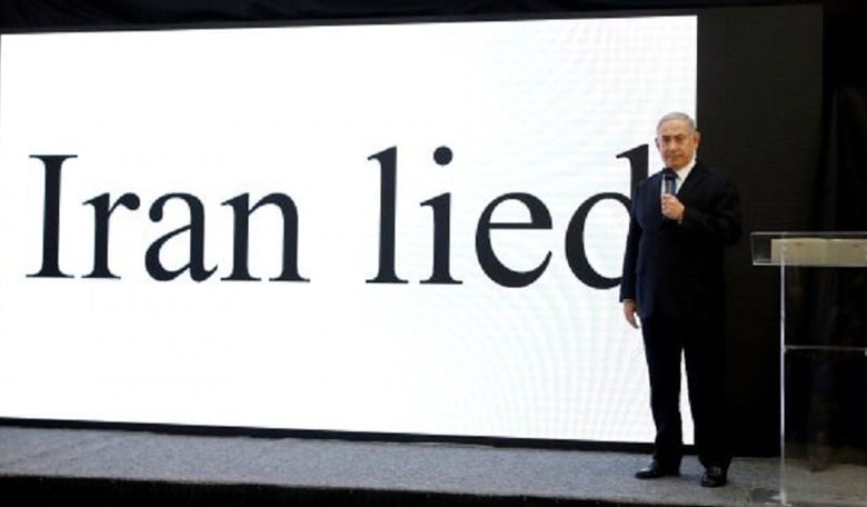 Somehow Mossad Stole a Half-Ton of Iran's Nuclear Secrets and Netanyahu Is Showing Them on Television