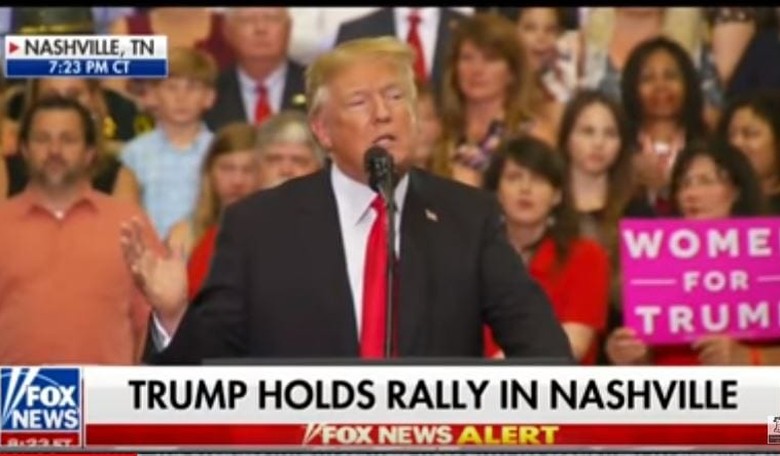 Get Ready For a Rough and Tumble Campaign As Trump Calls Nancy Pelosi an "MS-13 Lover" at Nashville Rally