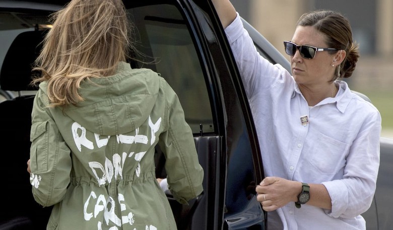I Know I Should Care About Melania's Jacket...But I Just Can't