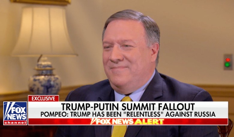 Mike Pompeo: It's 'Absurd' to Think Russia Has Dirt on Trump, He Knows Who He's Dealing With