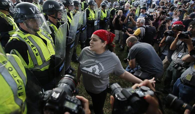 Leftwing Antifa Goons Thrash Police Officer In Charlottesville And Nothing Happens
