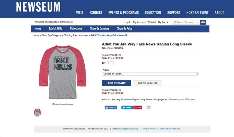 Newseum Gift Shop Merchandise Draws Delightful Howls of Pain From the Media