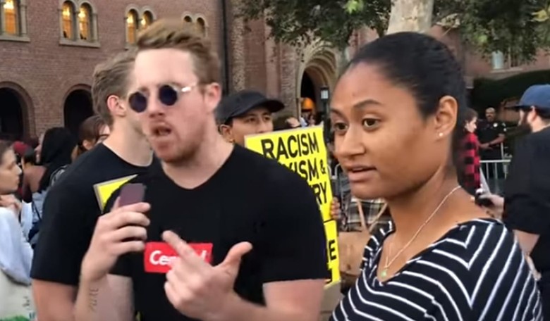 Watch: Leftist Student Protesters at Anti-Ben Shapiro Rally Go Silent as Minority YAF Members Ask If They're Racist