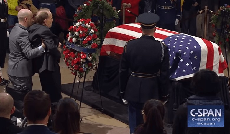 WATCH: Bob Dole Stands From Wheelchair So He Can Salute George H.W. Bush In Breathtakingly Powerful Moment