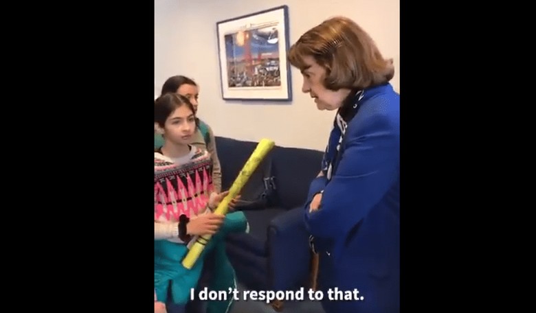 Hilarious Video: DiFi Slaps Down Kids Trying to Guilt Trip Her on Green New Deal
