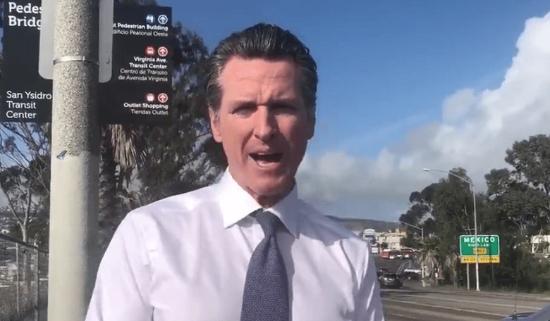 Gavin Newsom Visits San Ysidro Port of Entry to Claim "There's No Emergency"