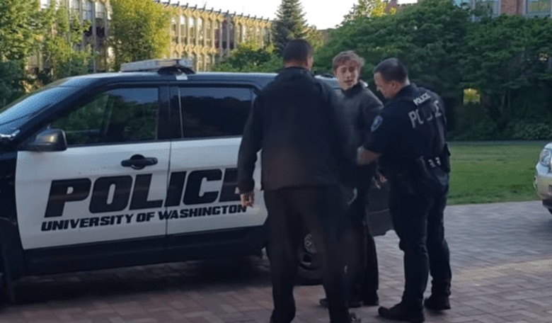 WATCH: Antifa Member Tries to Imprison Republican Students In a Room and Regrets It
