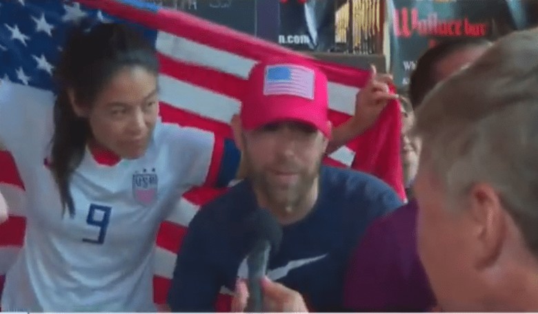 USWNT Fans Who Chanted Curses at Trump on Live TV Go on to Give Eye-Roll Worthy Anti-Trump Interview