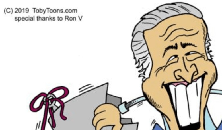 Cartoon: How Long Can Biden Avoid the Jaws of Social Media Death?