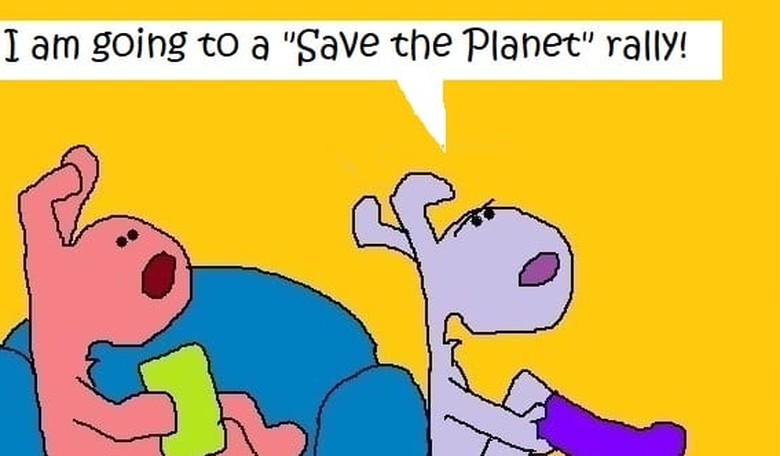 Commie Sue Rallies to Save the Planet