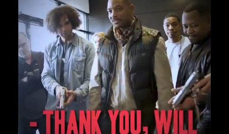 Watch: Will Smith Gives His Fellow Actors a Lesson In Gun Safety
