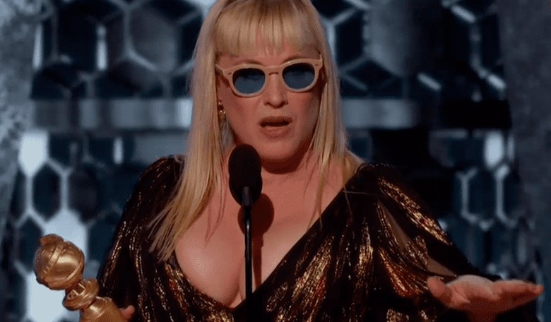 Actress Patricia Arquette Goes After Trump for Iran in Golden Globes Speech