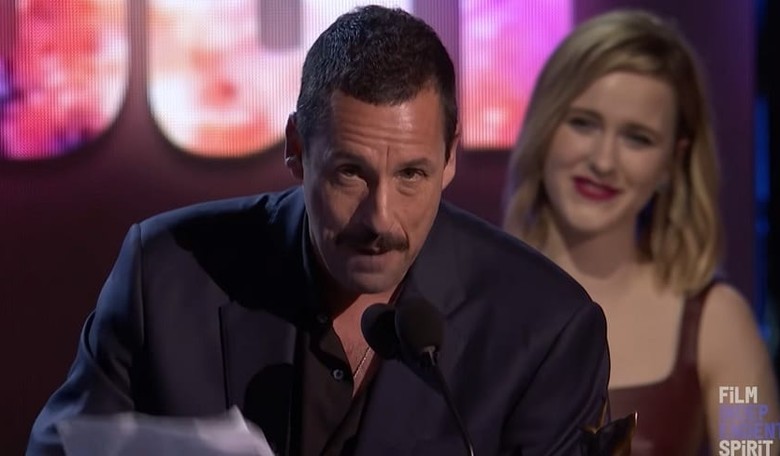 Adam Sandler's Independent Spirit Award Speech Is the Perfect Oscar Antithesis