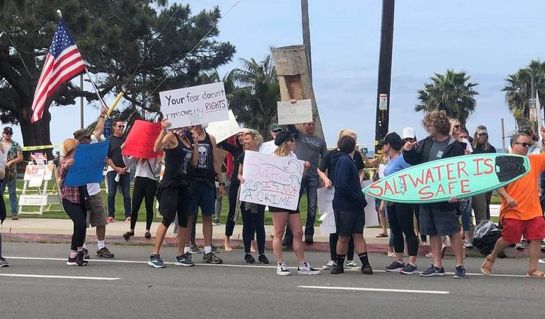 As Reopen California Protests Grow, Newsom Vows He Won't Be Swayed