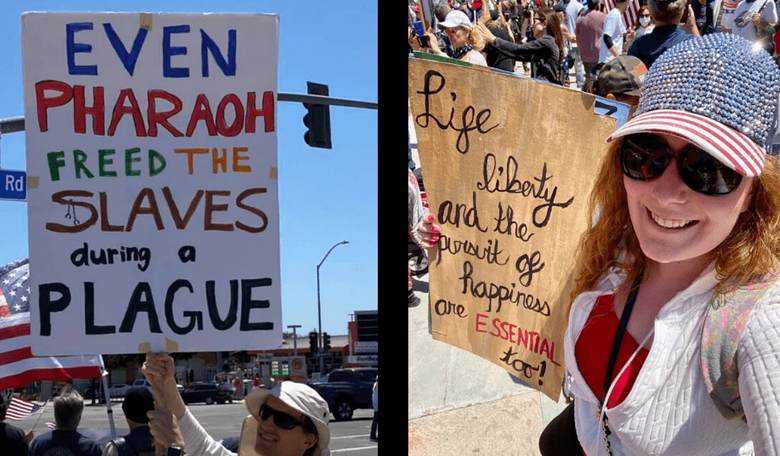 It's Not Just Orange County - Thousands Protest Shutdown in Downtown LA and Ventura