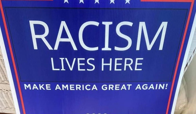 'Racism Lives Here' Signs Placed on Trump Supporters' Lawns in San Diego County