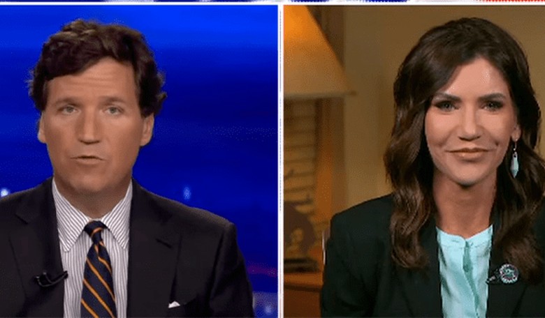 Tucker and Kristi Noem Go at It Over Transgender Bill, and Folks on the Right Are Upset