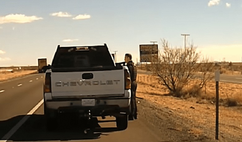 Video Shows in a Split Second How Cop Stopping a Car Can Go Very Wrong
