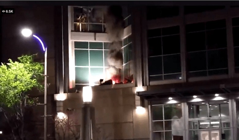Chaos as Inmates Break Windows, Set Fire at St. Louis Justice Center - Again