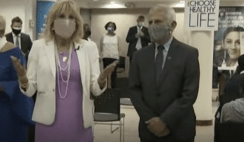 Jill Biden and Fauci Visit Harlem Together, but They're Met by Angry Protesters