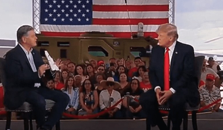 Trump Cheered at Hannity Border Town Hall and Drops Hint About Future Run