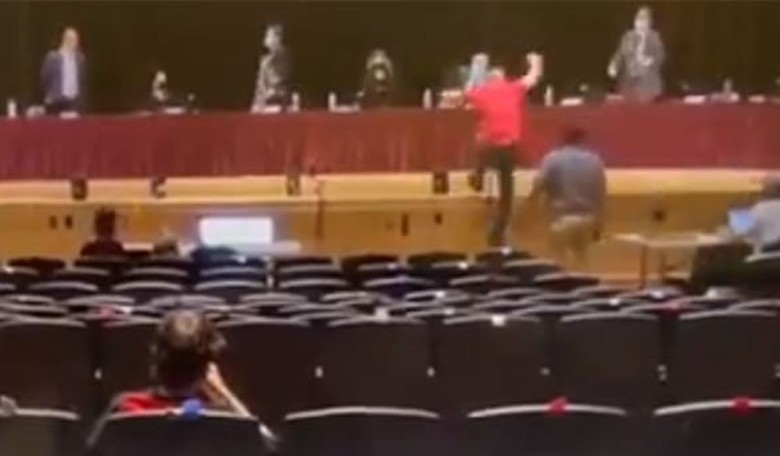 WATCH: Parents and School Board Members Get In Each Other's Faces Over CRT and Masks