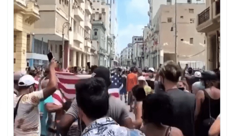 Cuban Leader Calls For Confronting Protesters, State Dept Official Calls Protests Concern Over COVID