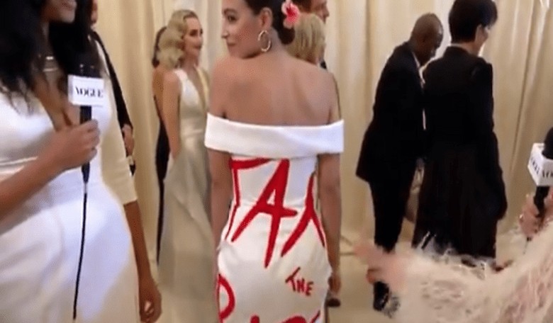 Ted Cruz, Trump, Jr Point out the Folly of AOC's 'Tax the Rich' Dress at Met Gala