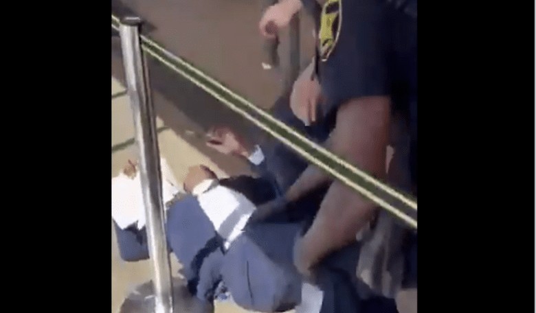 COVID Craziness of Day:  Lt. Gov. Candidate Violently Thrown Through a Metal Detector at Meeting in Nevada