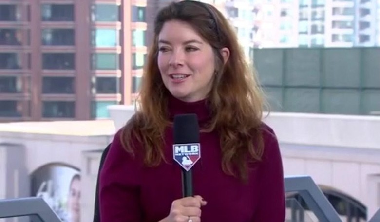 Sports Reporter Susan Slusser Protected by the Other Team’s Fans After Game