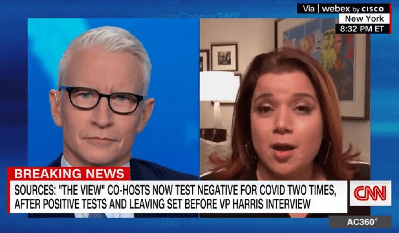 The View's Navarro Says She Now Has Tested COVID Negative Twice After Kamala Chaos