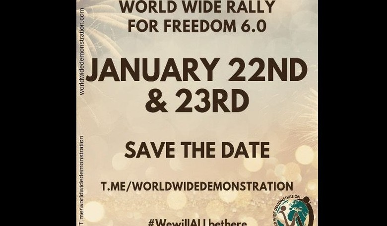SAVE THE DATE: January 23 'Defeat the Mandates D.C.' Is Part of a Global Movement to Stamp out Pandemic Evils