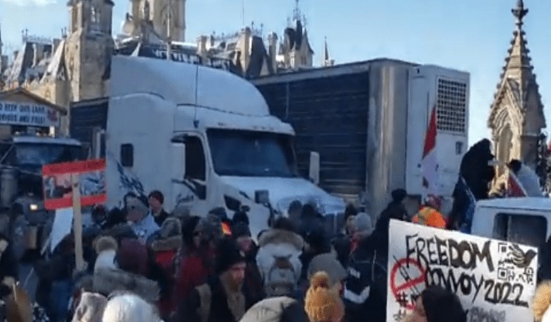 Video: Truckers Take a Vote on Whether or Not to Continue the Protest in Alberta Canada