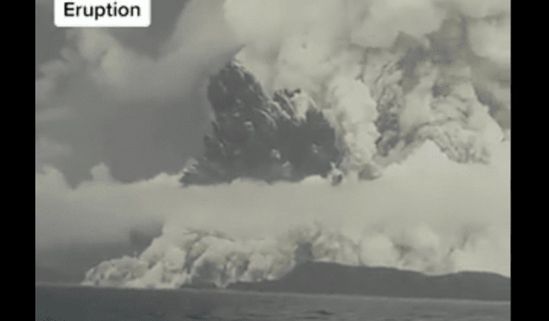 Tsunami and Huge Underwater Volcano Hit Tonga, Alert Issued for the Entire US West Coast