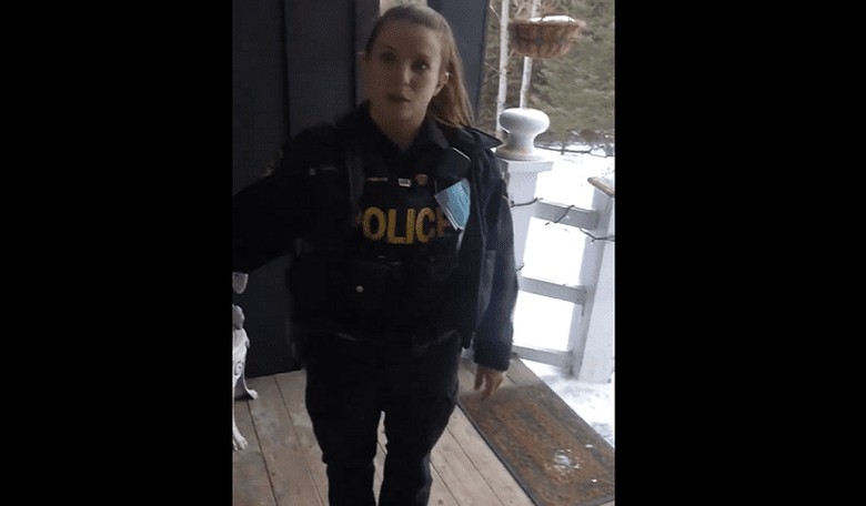 Video: Police in Canada Are Showing up at People's Homes to Tell Them How to Protest