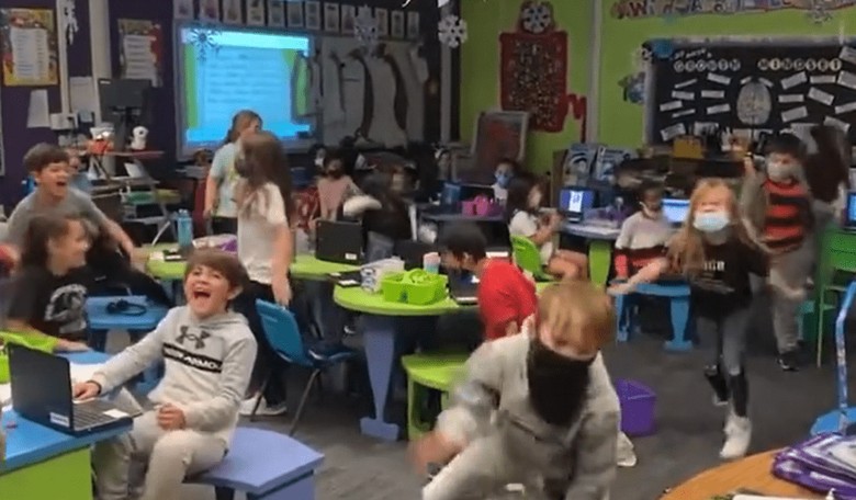 WATCH: The Moment That Kids in Las Vegas Hear They No Longer Have to Wear Masks Is Total Euphoria
