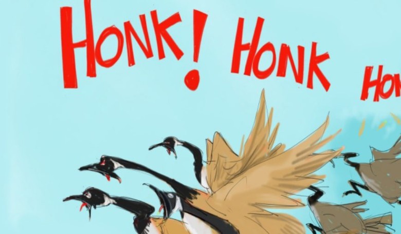 Friday Cartoon: Trudeau Is Chased out of Town by a Gaggle of Honkers