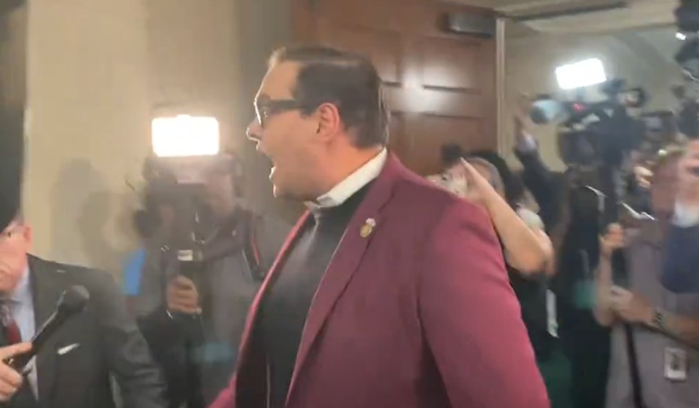 WATCH: Insane Scene on Capitol Hill as George Santos Goes Ballistic on Anti-Israel Protesters