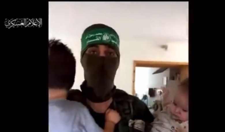 Hamas Terrorists Post Video Posing With Israeli Children They Kidnapped