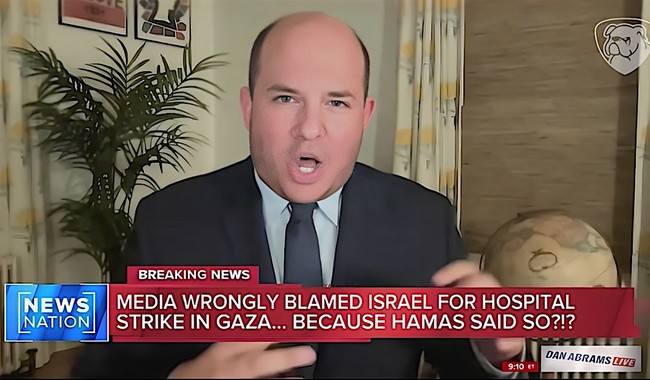 NextImg:WATCH: Even Ex-CNN Host Brian Stelter Blasts Media for 'Atrocious' Gaza Hospital Reporting