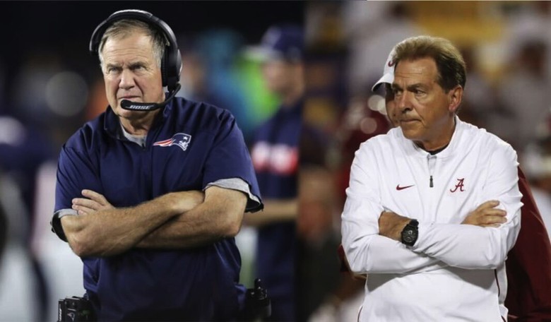 Bill Belichick Steps Away From Coaching the Patriots While Nick Saban Steps Away From Coaching Period