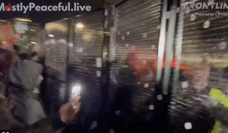 WATCH: Pro-Hamas Crew Attempts to Storm WH Grounds; DC Police in Riot Gear, Secret Service Engaging