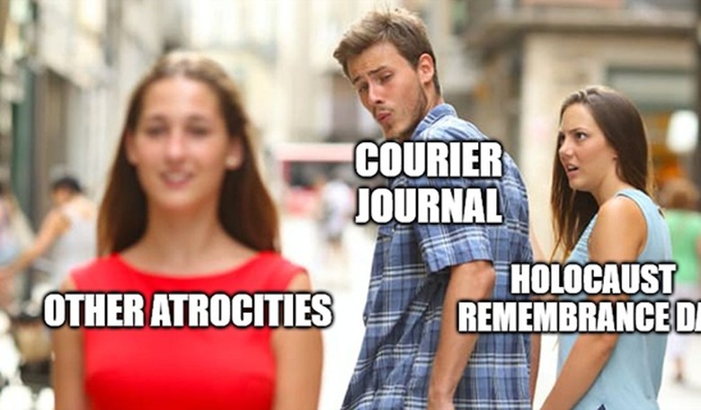 Noam Blum buries the Courier Journal for their ridiculous Holocaust Remembrance Day article