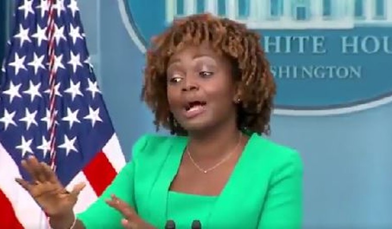 WH press NOT cooperating with a frustrated Karine Jean-Pierre's attempts to change the subject
