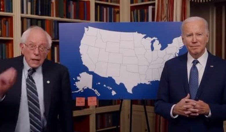 Biden brings in Bernie Sanders to help explain why he'll NEVER stop trying to skirt the Constitution