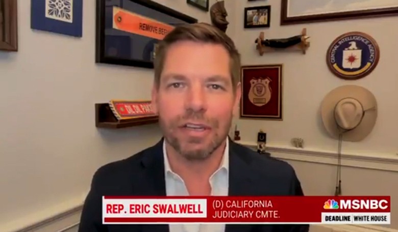 Rep. Eric Swalwell says we need to take a look at how Fox News is being broadcast to our troops